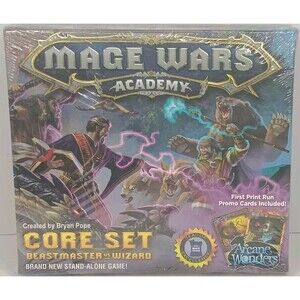 Mage Wars Academy Core Set Beastmaster vs Wizard by Bryan Pope 2015, New Sealed